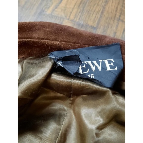 Vintage Loewe Suede Leather Jacket Outer Brown Size 44. Read - Picture 9 of 12